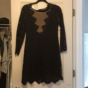 Black chiffon  dress